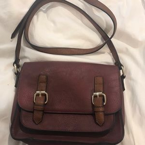 Red Leather crossbody